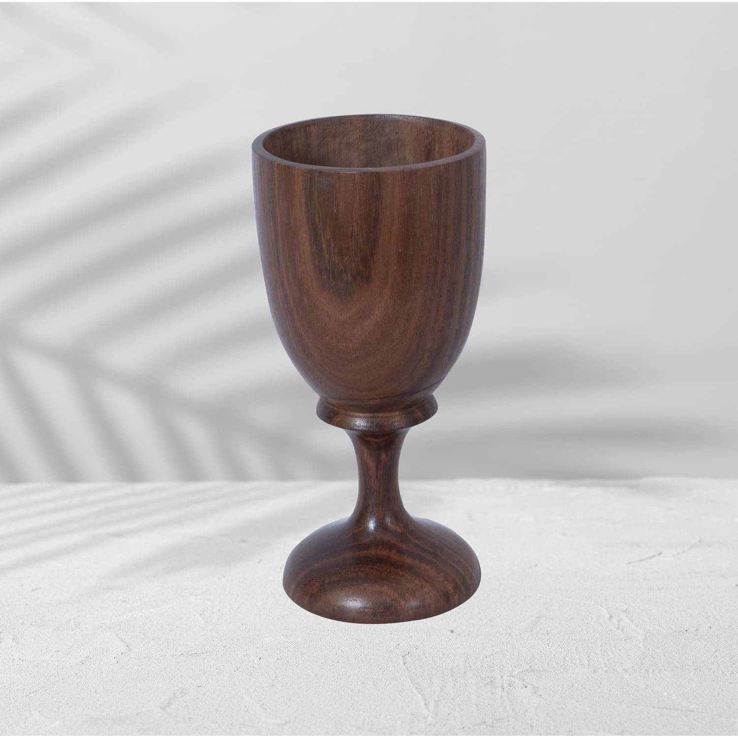 Handmade Sheesham 200ml Wooden Wine Glass Tableware Wine Dining Glasses Bar Drinkware