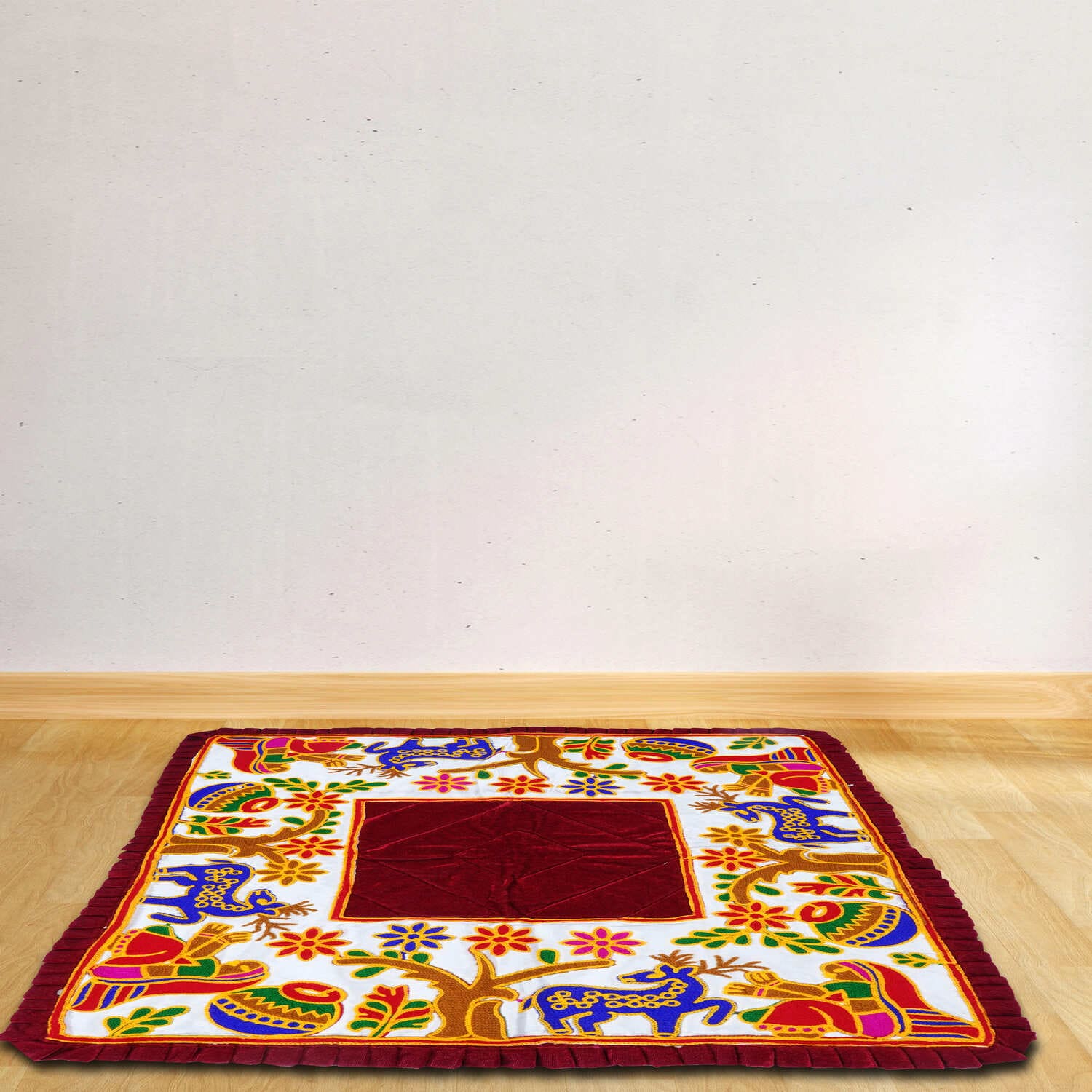 velvet embroidery pooja Asan and prayer mat