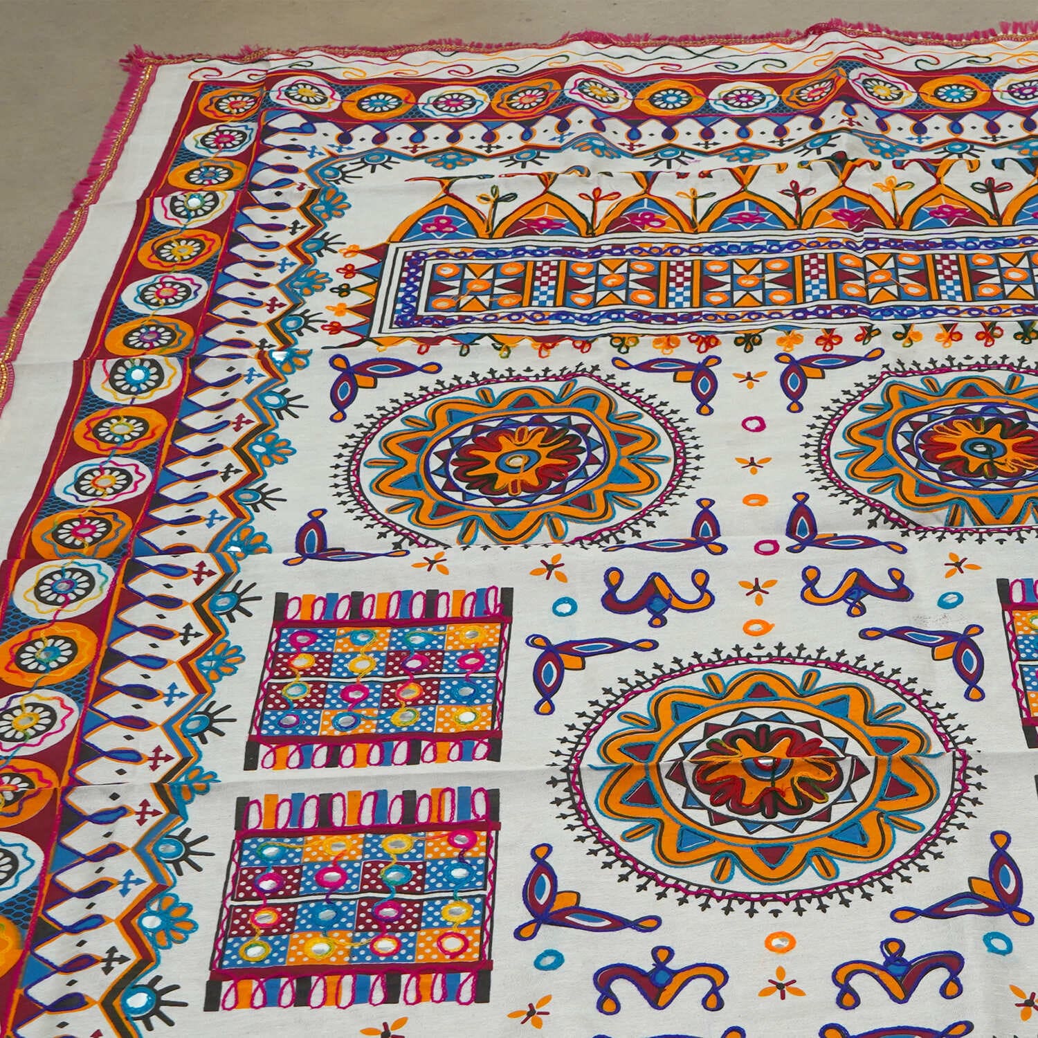 women handicraft dupatta with handicraft design #2003